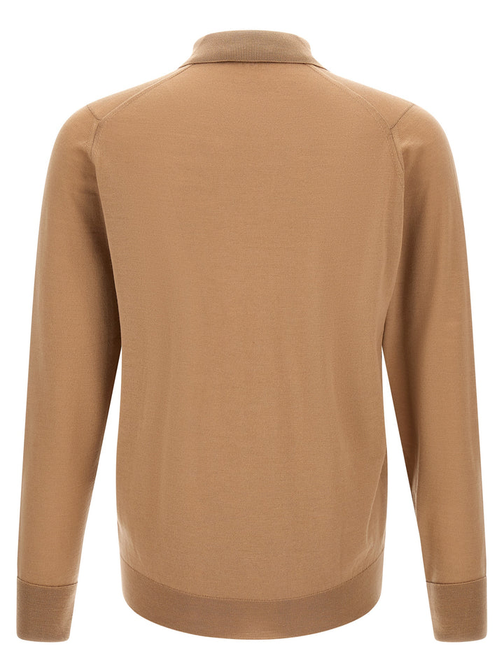 John Smedley Dorset Polo - Beige | 9cbcf40753bac325582cf1dcb6e016e839d44493