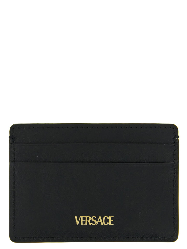 Versace V Logo Portafogli - Nero | 8881e1f1caf72cfa1a484e7868f6bbe3fe4d174f