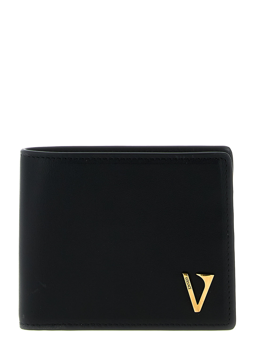 Versace V Logo Portafogli - Nero | 65086af6b125d6d6eed05c3557493cb5a3bc4496
