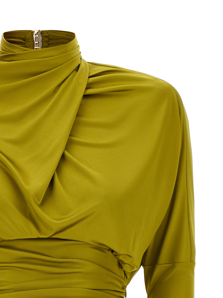 Balmain Draped Mini Dress Abiti - Verde | 769b700028c9ff7580a69a1d77727996e0ca5c71