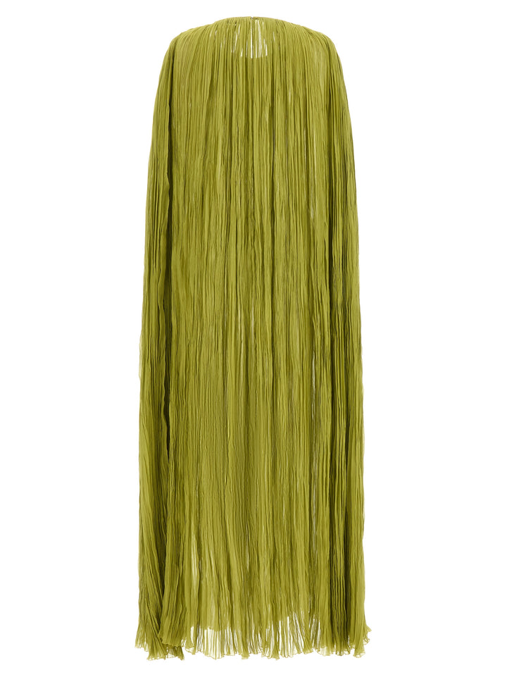 Federica Bonifaci The Pleated Dress Cape Abiti - Verde | 8c5f5b9ac19b924045e38fd60adb9189fec9c810