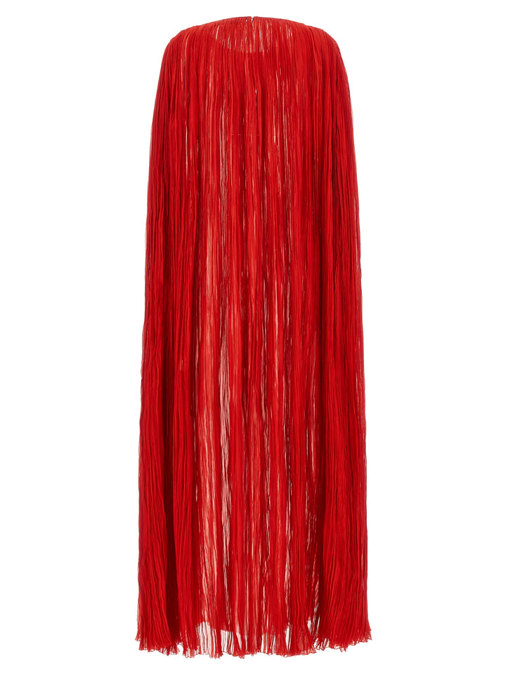 Federica Bonifaci The Pleated Dress Cape Abiti - Rosso | 6a761c48d1c346373468ba20d9162569cac46e72