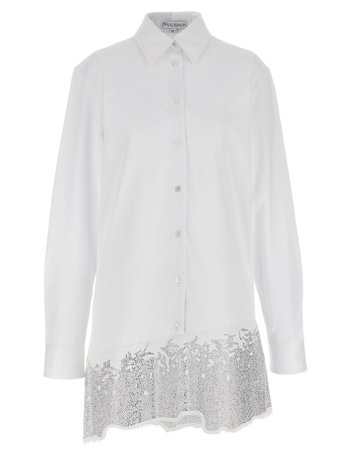 J.W. Anderson Rhinestone Shirt Dress Abiti - Bianco | 3c876adda3ead8014d45718456d3e52ea4a1b7f8