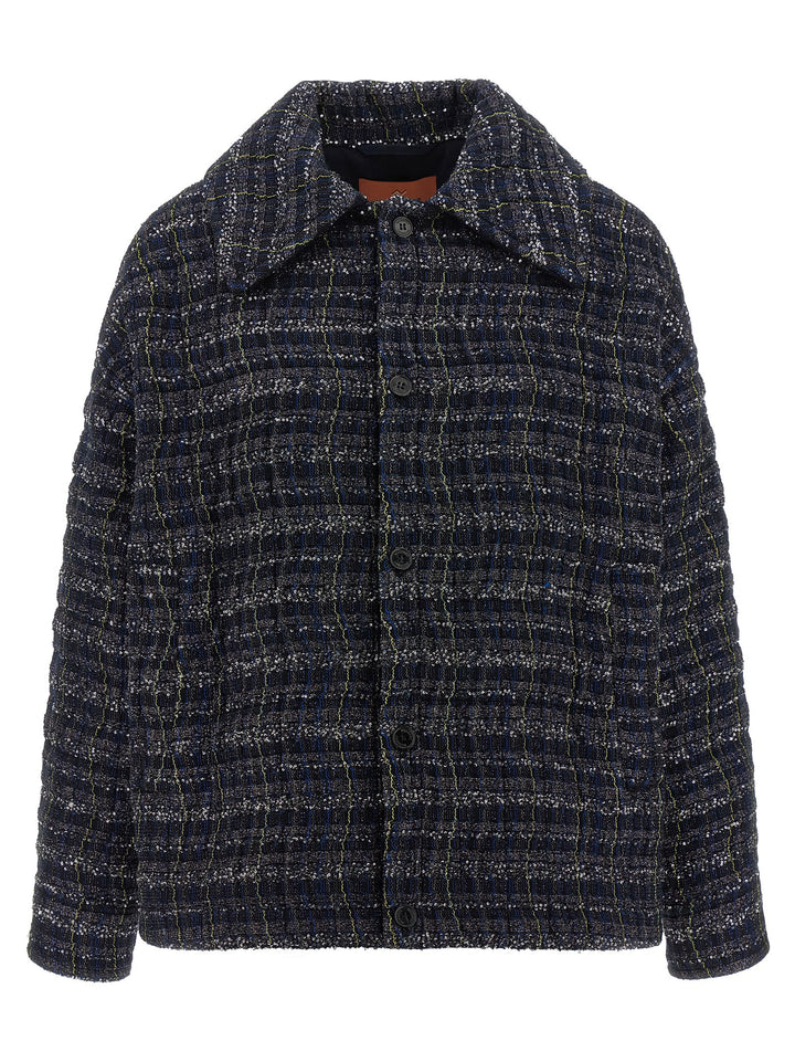 Missoni Caperdoni Frame Overshirt Trench e Impermeabili - Blu | 2799ca6ab3819e94a8cc099afb869ac6257654e9