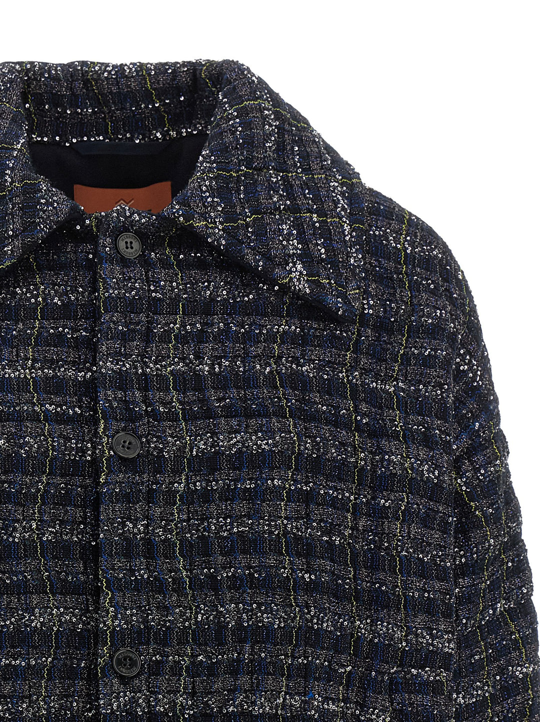 Missoni Caperdoni Frame Overshirt Trench e Impermeabili - Blu | b376b0b14904636cd3de4c4002688341e92007ed