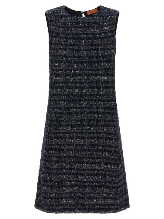 Check Pattern Dress Abiti Multicolor