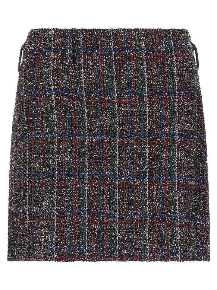 Missoni Sequin Tartan Skirt Gonne - Multicolor | 69b653033edc6ad28d9eaeee4e42b89fb9440b2a
