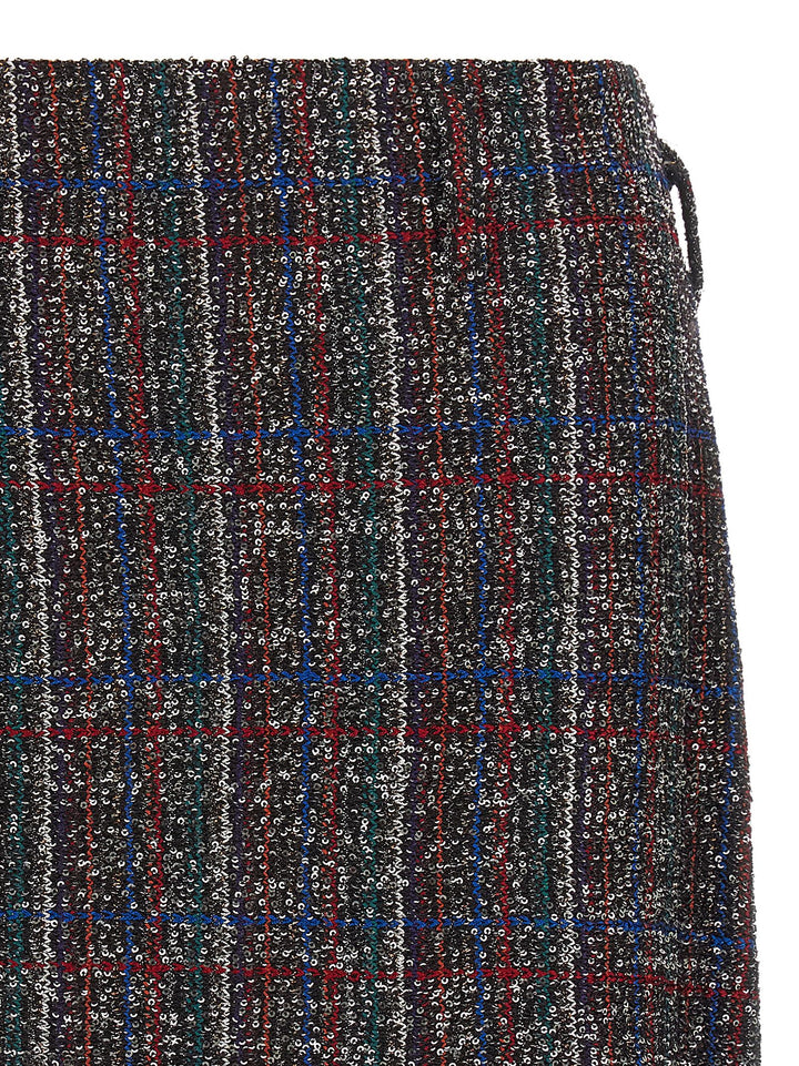 Missoni Sequin Tartan Skirt Gonne - Multicolor | 726a7f157312d5fec20abca436329effb9556ac4