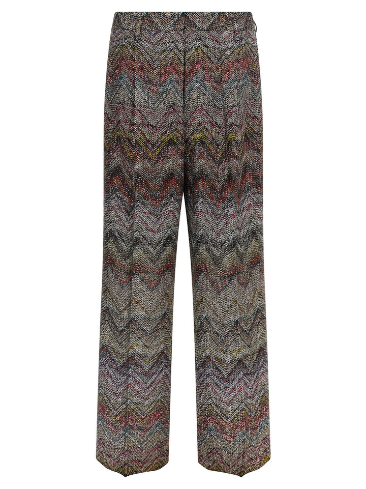 Missoni Zigzag Sequin Pantaloni - Multicolor | 04ff7081d972139fc316e13f046c06d3fcf5f3fc