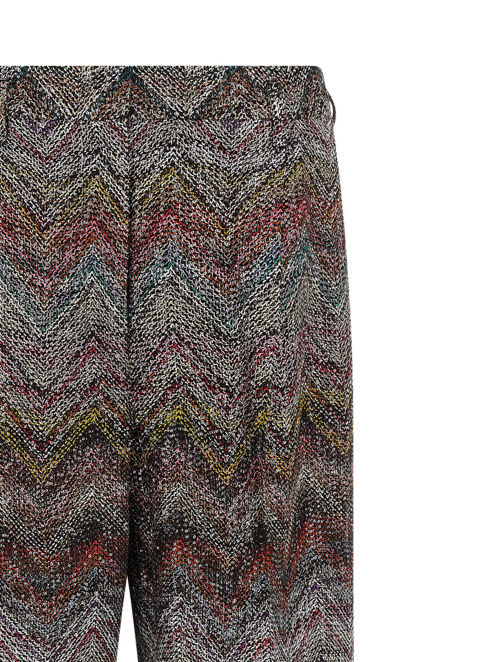 Missoni Zigzag Sequin Pantaloni - Multicolor | 54b1e301a88119f5a7f9b35b0aba893ffd7e3262