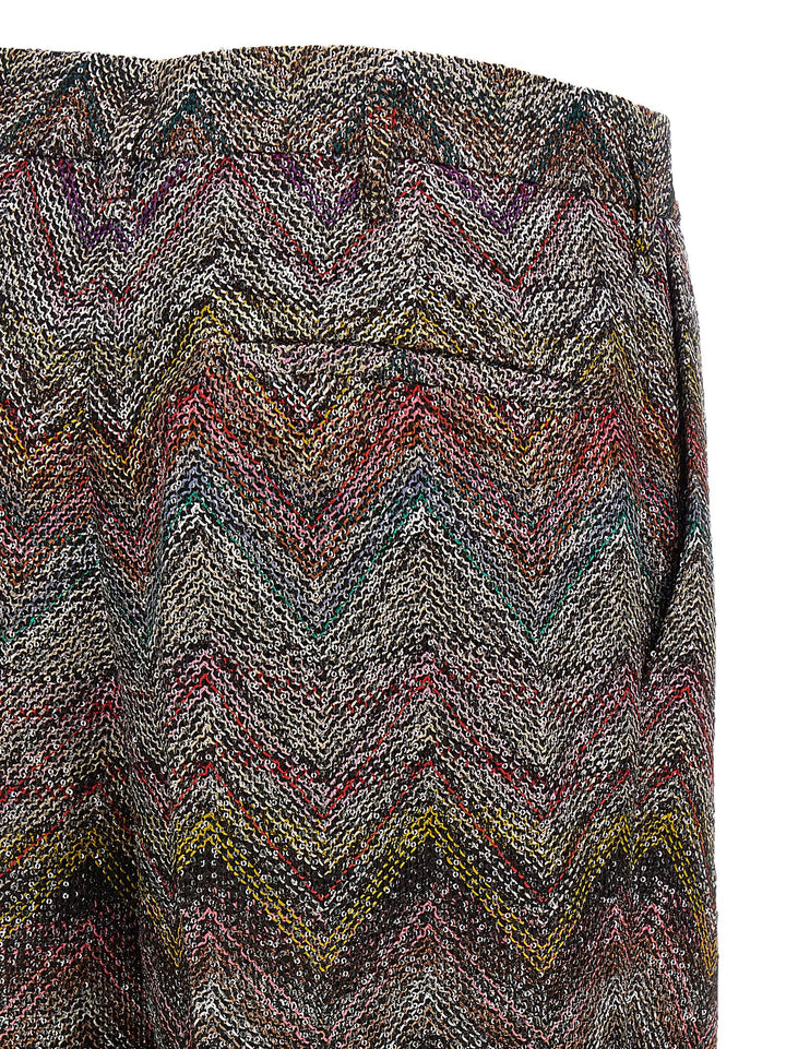 Missoni Zigzag Sequin Pantaloni - Multicolor | 8a0592a8d79e929e6378b1db3b165e860ea50357