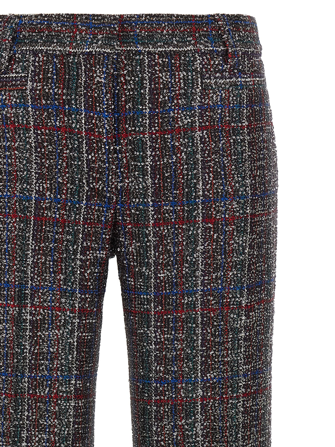 Missoni Sequin Tartan Pantaloni - Multicolor | c10dbafe4ad76e3095c25de12b969a33d5d20c47
