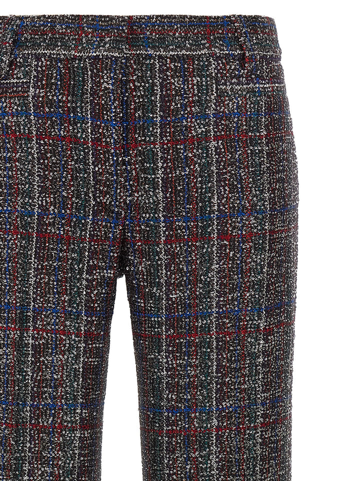Missoni Sequin Tartan Pantaloni - Multicolor | c10dbafe4ad76e3095c25de12b969a33d5d20c47