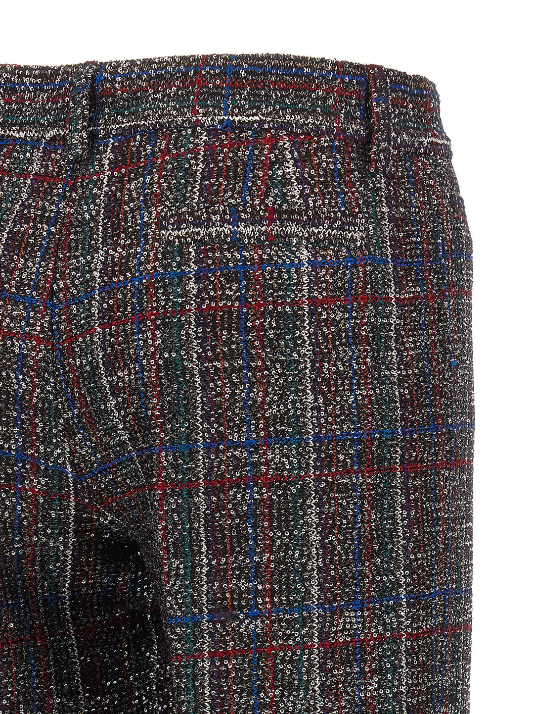 Missoni Sequin Tartan Pantaloni - Multicolor | 7150acdf0b952be75280c77074fe74afbe8339b4