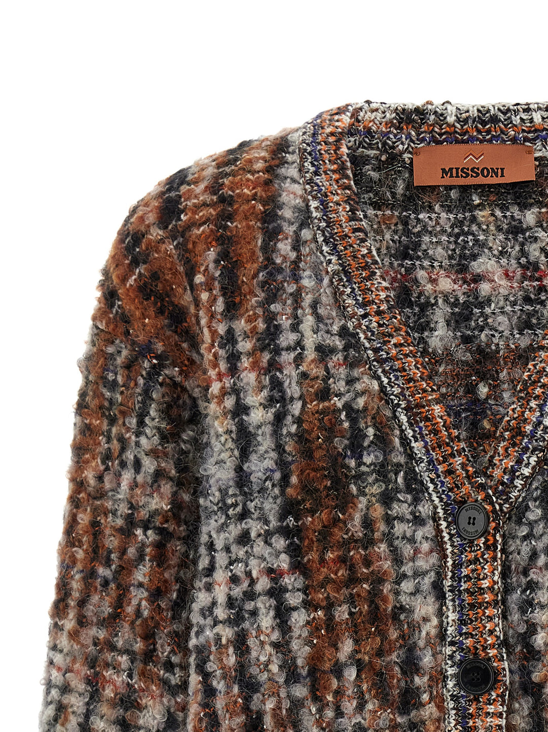 Missoni Bouclé Wool Cardigan Maglioni - Multicolor | 433552de8a2742dc7724ab5d72aa973f4b7a531e