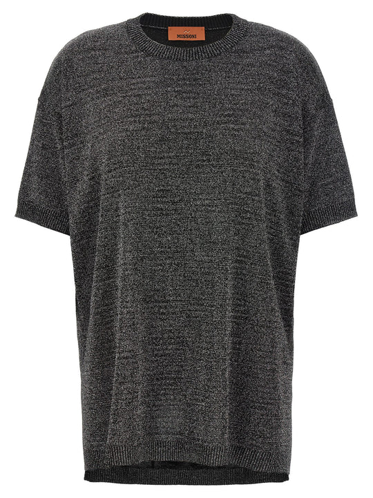 Knitted T-Shirt Maglioni Silver