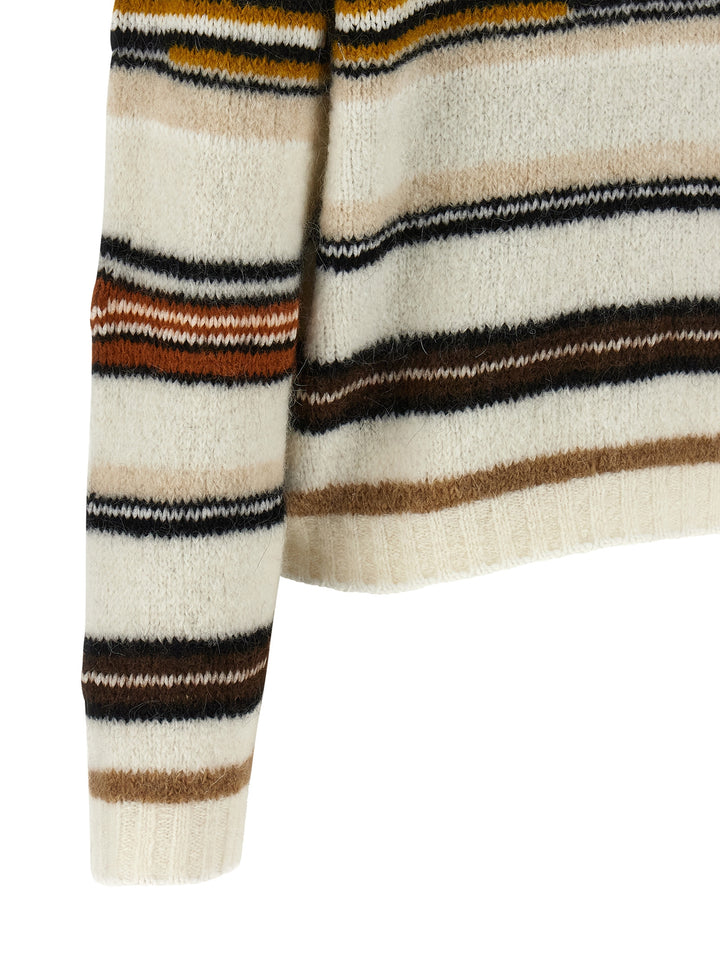 Missoni Stripes Intarsia Sweater Maglioni - Bianco | 21fe1b22f51bef62ba81887614211d199f1e0cdc