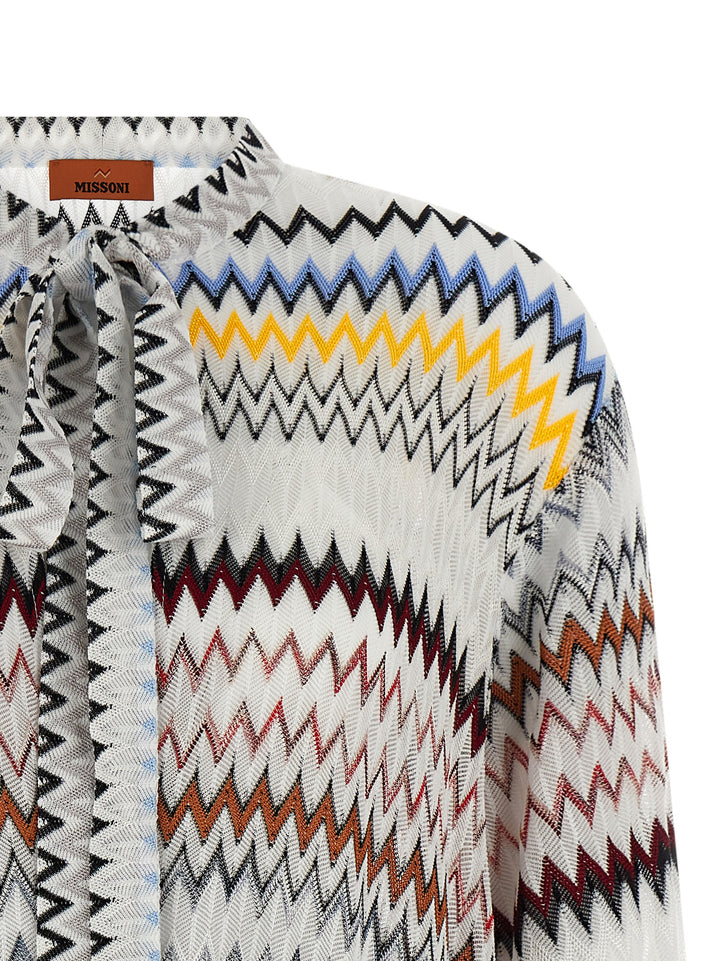 Missoni Micro Chevron Dress Abiti - Bianco | f0cb977349314525a4f1d1fa24233ad96c59bb77