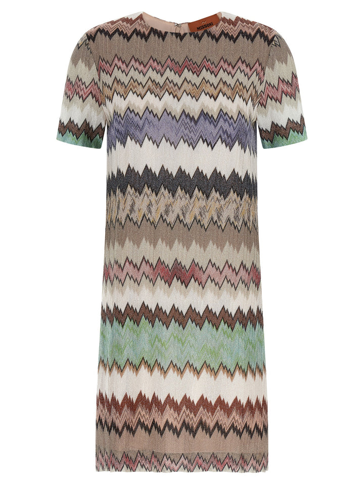 Missoni Lamé Viscose Dress Abiti - Multicolor | d1b5ee3c9a3caef563953a7078fbabaffec557c2