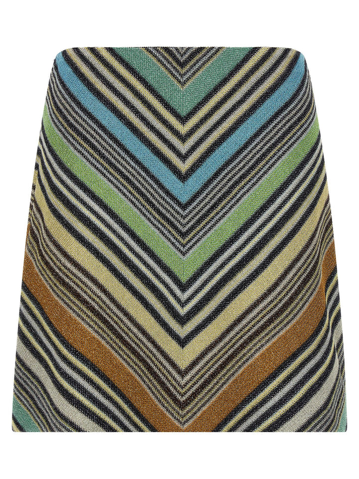 Missoni Geometric Pattern Skirt Gonne - Multicolor | 182f8c96198bbfb0290ffd00864ff665619c7d5b