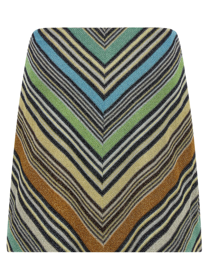 Missoni Geometric Pattern Skirt Gonne - Multicolor | 4b8d8c093fa85e0951104b0bd3a060f2ea77d9d3