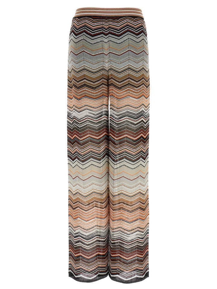 Missoni Chevron Lamé Pantaloni - Multicolor | f78ca5fe098931708c9b3d1c031e8c3d6e25daef