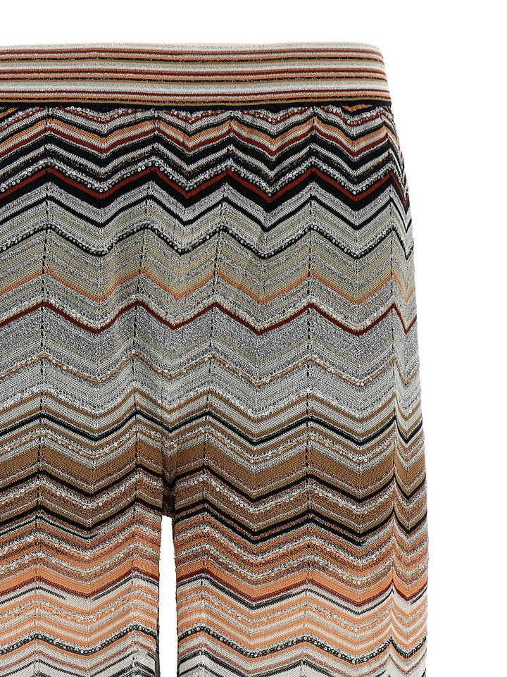 Missoni Chevron Lamé Pantaloni - Multicolor | f4dc355aefa17dc7ad18b186b38fc1a44726262f