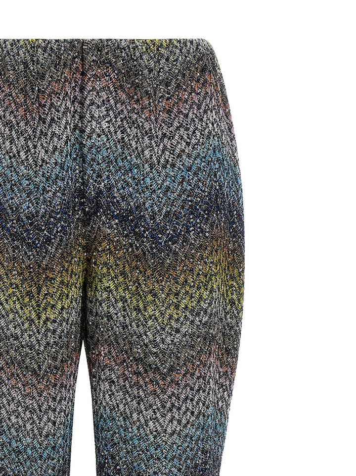 Missoni Lamé Viscose Pantaloni - Multicolor | a29b155258066c9c7b0564cc4e97cd0b0f9a721a