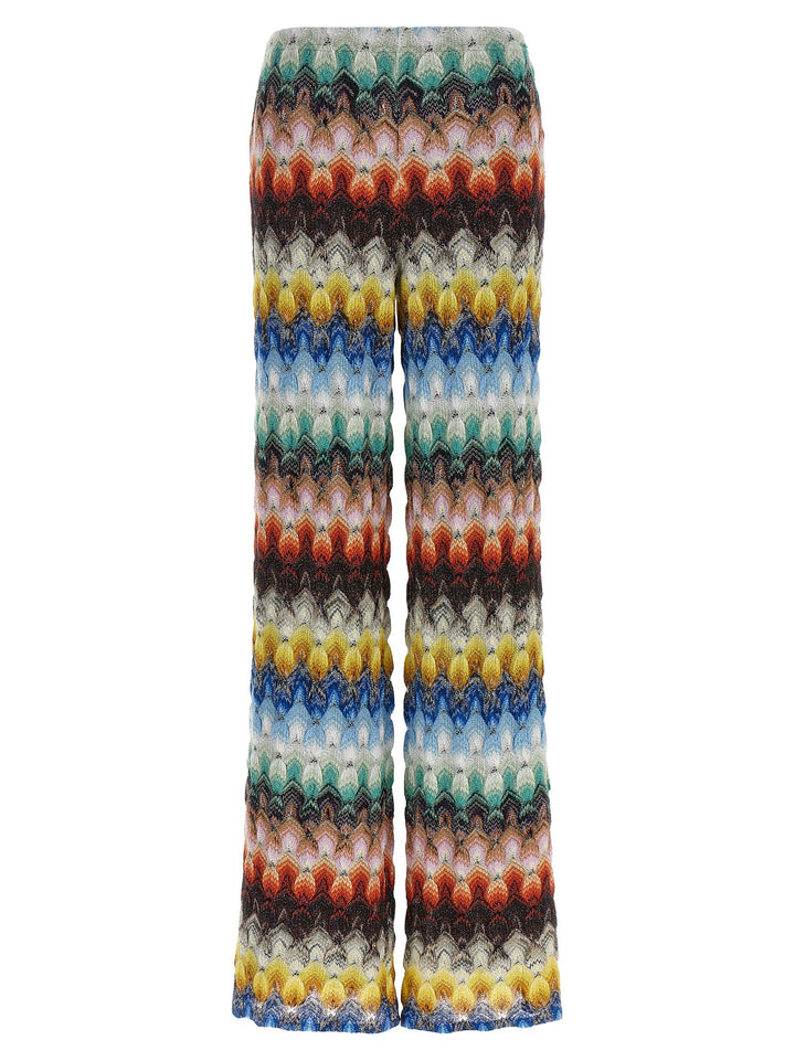 Missoni Lamé Viscose Pantaloni - Multicolor | 4a249d9ac77435c1ccadc0f39529050a6923c230