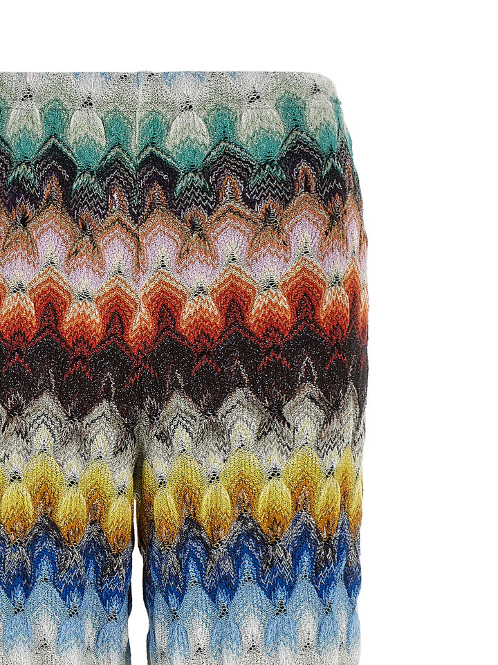 Missoni Lamé Viscose Pantaloni - Multicolor | 388ade8b39e345520a689e90968c899eaa1098b4