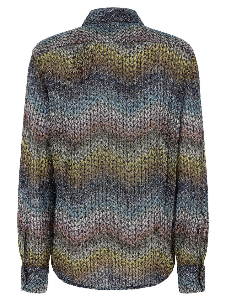 Missoni Lamé Viscose Shirt Camicie - Multicolor | 4f7e536ae1aed1c095370c4bf68b2f8ca1a718a9