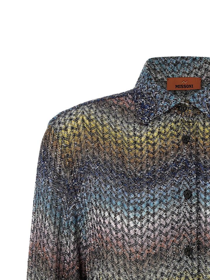 Missoni Lamé Viscose Shirt Camicie - Multicolor | c3e8ac8724848fe74315c05d0f96f53ad5ef53f0