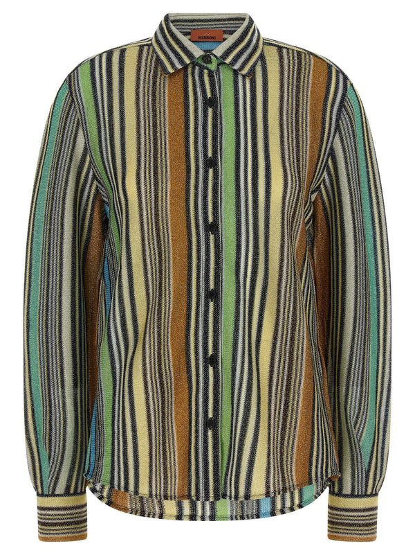 Lamé Viscose Shirt Camicie Multicolor