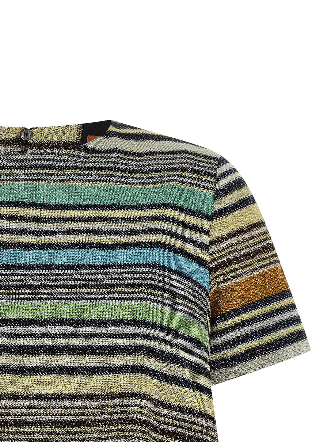 Missoni Lamé Stripes T shirt - Multicolor | e8e1eea783fff783e6518a0593b7dcc133020f08