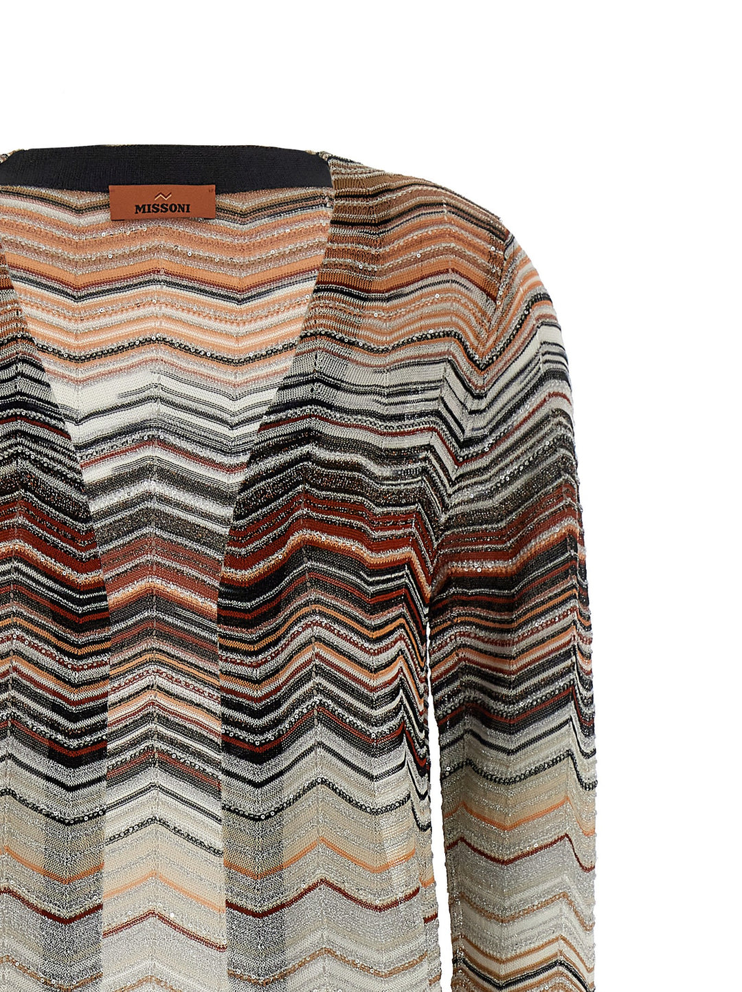 Missoni Chevron Lamé Cardigan Maglioni - Multicolor | 0e040b2bc67e631921c4649c497bf0ba00daaee2
