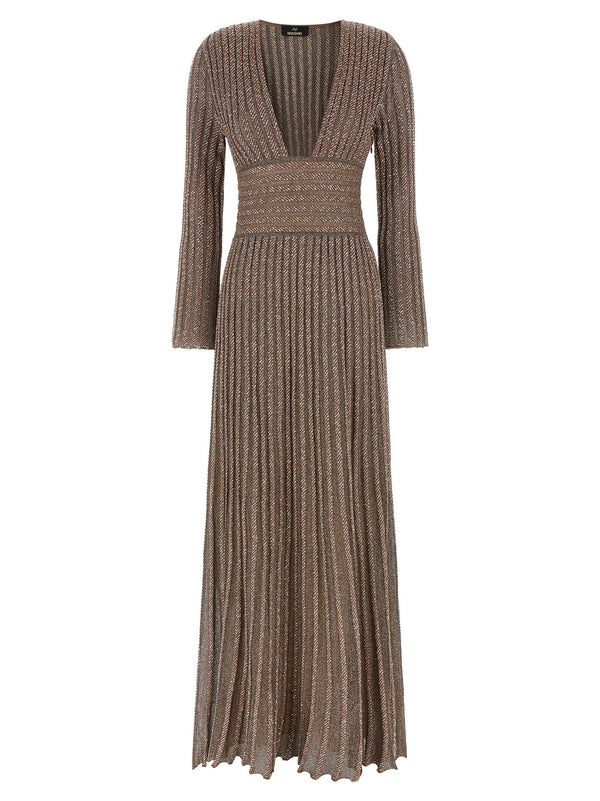 Knitted Metallic Abiti Multicolor