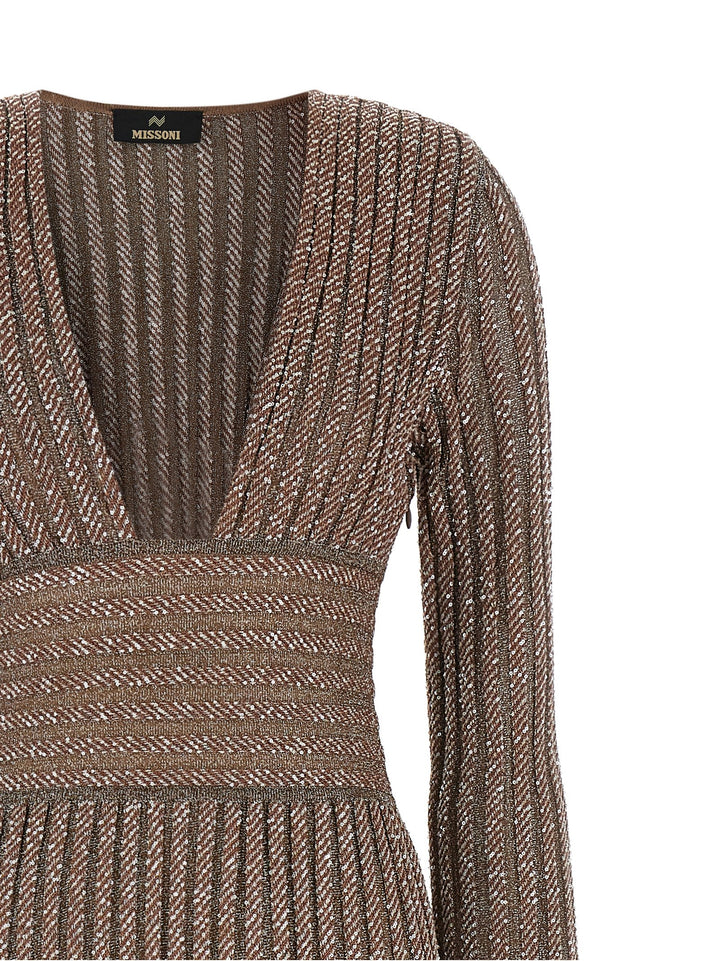 Missoni Knitted Metallic Dress Abiti - Multicolor | 2a4b645160ffc5cd833ff98ed30cb681ae9491bf