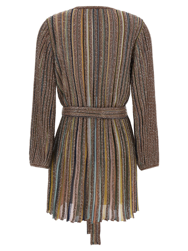 Missoni V-Neck And Belt Dress Abiti - Multicolor | 5123896f11cdfa0df1f26c1b5db8704bd77c6764