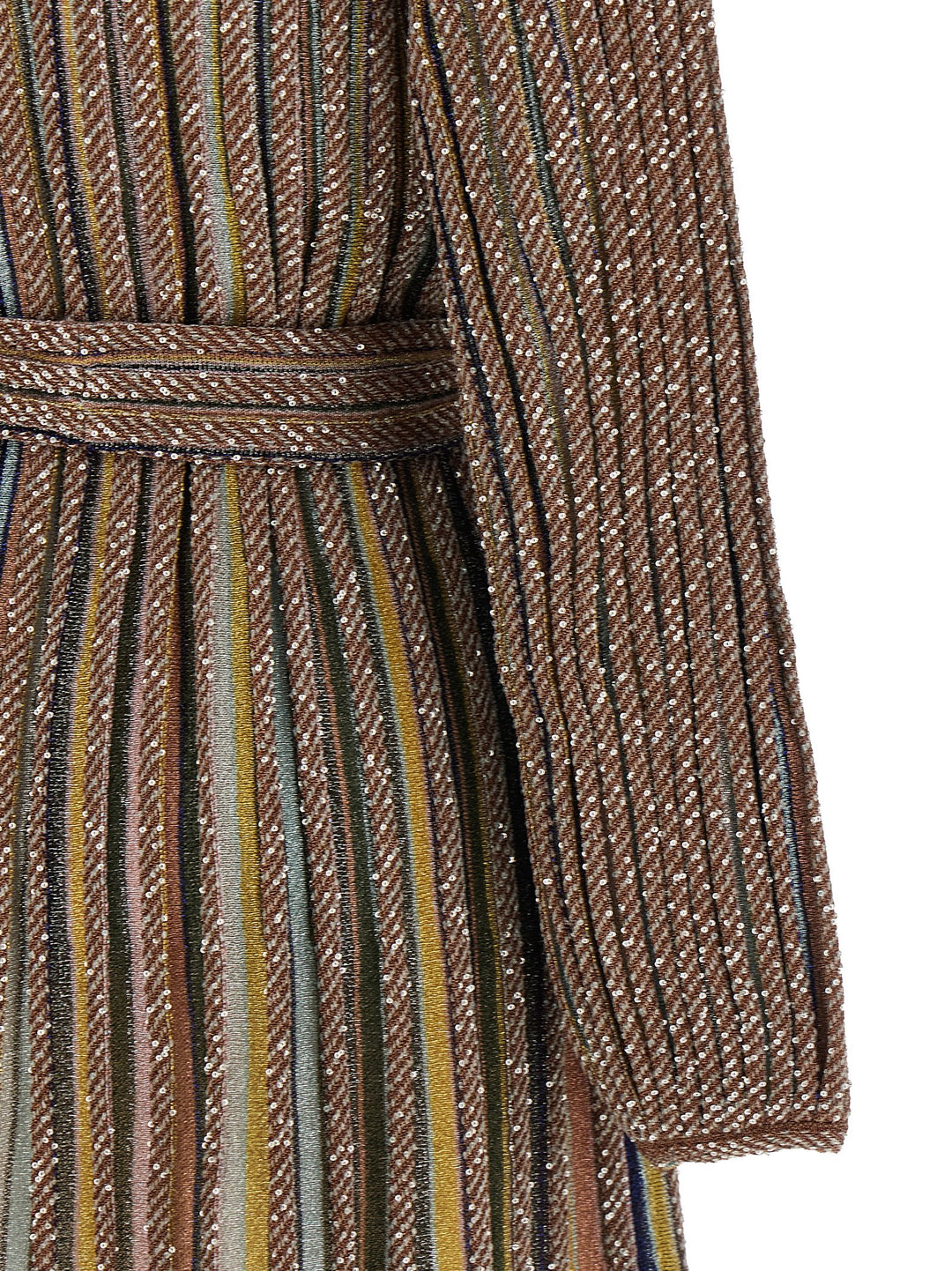 Missoni V-Neck And Belt Dress Abiti - Multicolor | 1bbf4761b25c0125e757b00132ad94fc8ec60fb9
