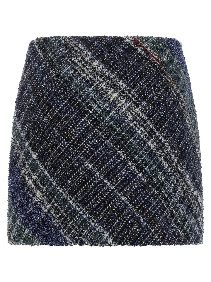 Missoni Check Wool Skirt Gonne - Blu | 3b559468d725277d7d53ae3f8be941f87d18fcd9