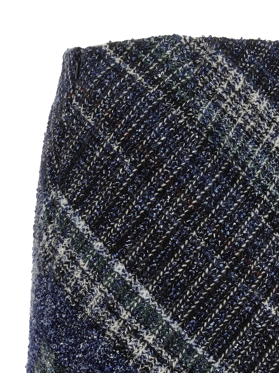 Missoni Check Wool Skirt Gonne - Blu | 65fa44f2202454b47839896fbf33522c0f8a20bb