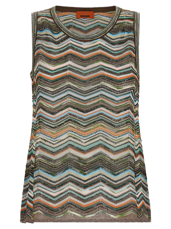 Missoni Chevron Workmanship Top Top - Multicolor | b9b3b1d2479ed50d01f480d5ff8430711a33ee21