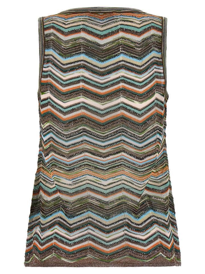 Missoni Chevron Workmanship Top Top - Multicolor | 23a788148bc890af50cff530a73d85929ded8873