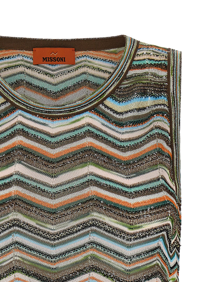 Missoni Chevron Workmanship Top Top - Multicolor | 64893ba41d87f62f823d3766b0581b9799a7b323