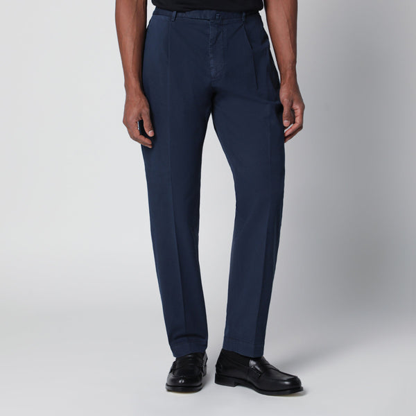 Blue Trousers In Cotton