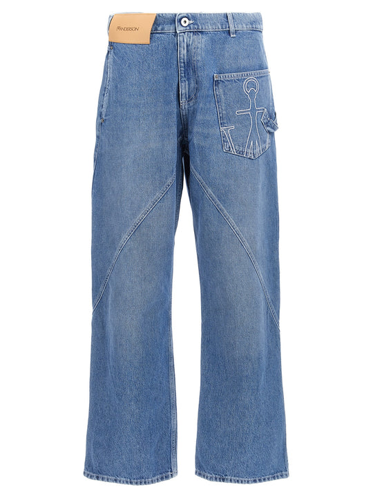 Twisted Workwear Jeans Blu