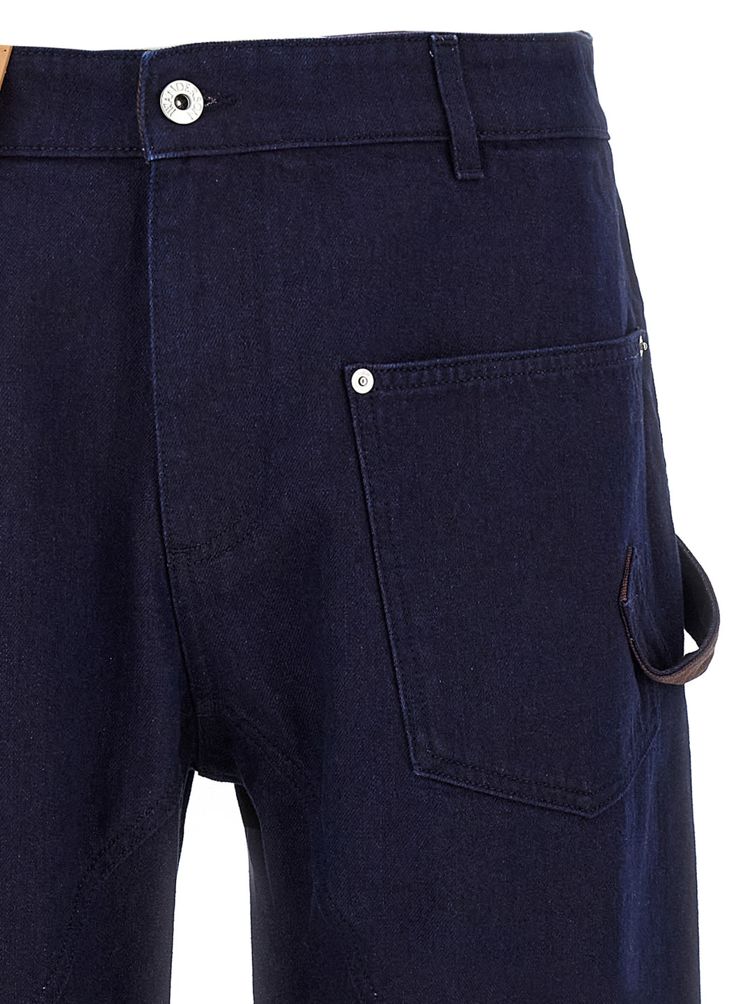 J.W. Anderson Turn Up Twisted Workwear Jeans - Blu | 3c679c7c1bd3744f3db6780c805761e451ebc1b3
