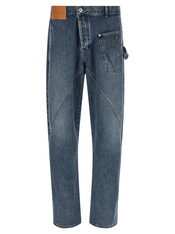 J.W. Anderson Twisted Workwear Jeans - Blu | a17d0d4c09256988a20702a91cf8683c090959a2