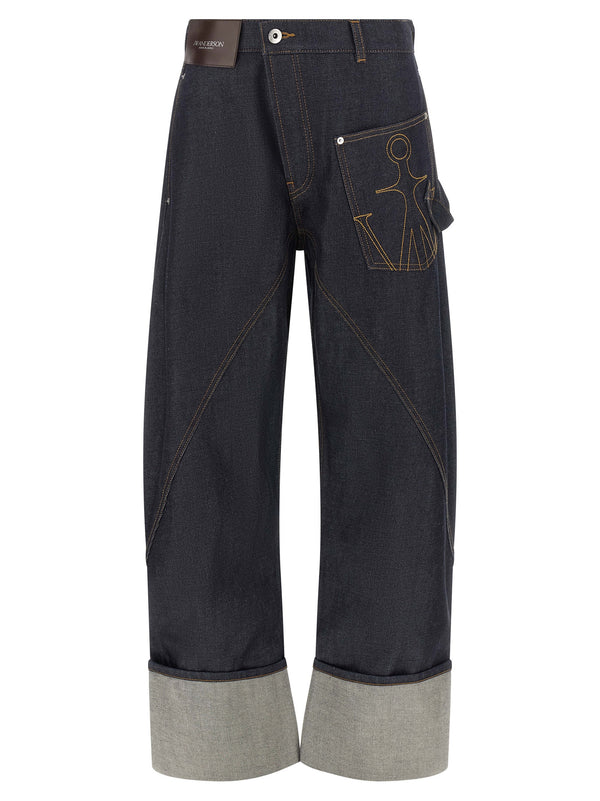 Twisted Workwear Jeans Blu
