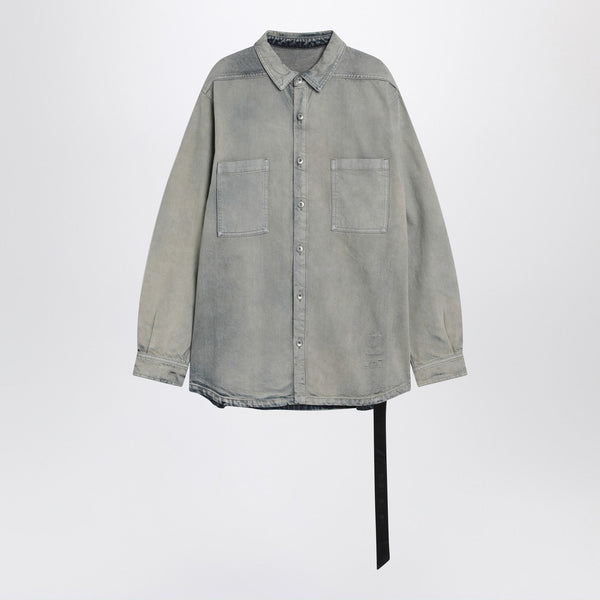 Jumbo Shirt In Pearl Vintage Denim